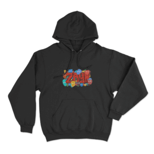 Color Burst Hoodie Black