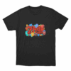 Color Burst T Shirt Black