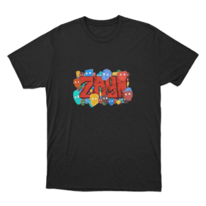 Color Burst T Shirt Black