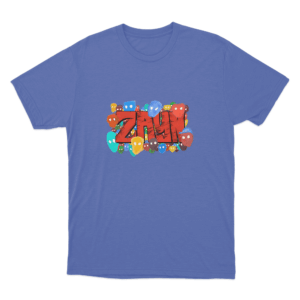 Color Burst T Shirt Blue