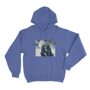 Desert Portrait Hoodie Blue