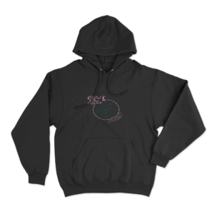 Neon Mandala Hoodie Black