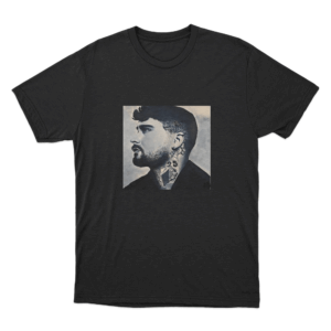 Profile Tattoo T Shirt Black