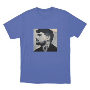 Profile Tattoo T Shirt Blue